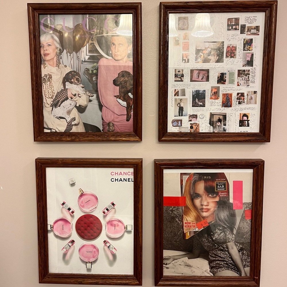 CHANEL Artistic Picture Frame Set with Pink Accents